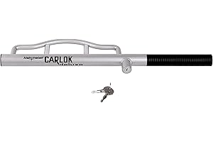 ‎KLEINMETALL Kleinmetall 60230700 Carlok Deluxe Auto Diebstahlsicherung Lenkradkralle Absperrstange, Silber