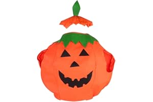 Veroda Unisex Fancy Dress Pumpkin Outfit Clothes for Halloween Costume Party