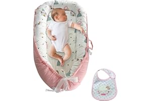 GlowAdore Baby Nest Pod Newborn 0-12 Months Baby Sleep Pod & Nest, Adjustable Baby Pod Nest, Breathable Snooze Pod 100% Cotton, Sleepyhead Baby Lounger for Home & Travel