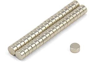 FIRST4MAGNETS Aimant Samarium Cobalt Pour la Fabrication, L'Ingénierie Du Moteur, Les Micros de Guitare et Les Applications á Haute Température - 4mm dia x 2mm D'Épaisseur - 0,32kg de Traction - Pack de 20