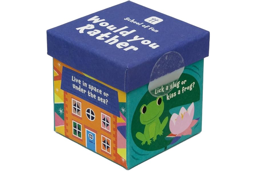 Talking Tables Kids Would You Rather Travel Game – Fun Family Trivia Questions for Kids Aged 5+, Portable Quiz Game for Car, Train, Christmas, Secret Santa, Stocking Filler, PLASTIC FREE