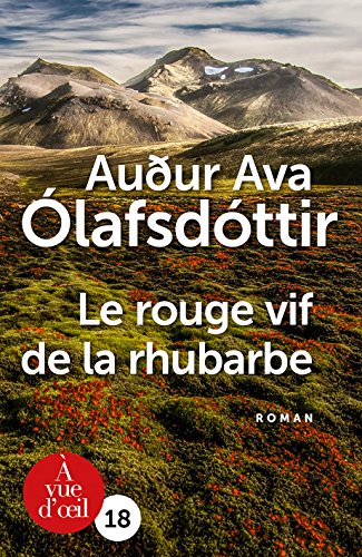 Le Rouge vif de la rhubarbe