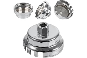 ANBOO 64.5mm 14 Flutes Oil Filter Wrench Removal Tool for Toyota Lexus CT200h Corolla Matrix Prius Auris Rav4 Sienna - Oil Filter Cap Removal Tool