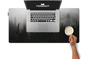 ‎FORMGUT FORMGUT Schreibtischunterlage mit Motiv, Laptop Unterlage, Desk Mat (80x40 cm - Forest) - Mauspad XXL, Unterlage Schreibtisch Unterlegmatte, Tischunterlage für Gaming, Büro, Homeoffice