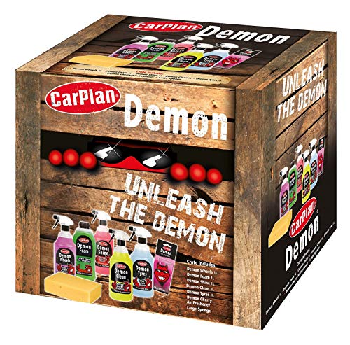 Carplan dgp001 demon pack 7 pieces car shampoo cleaner sponge air freshener