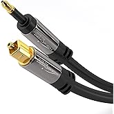 KabelDirekt &ndash; 2m &ndash; mini TOSLINK kablosu (dijital ses kablosu, optik, TOSLINK-mini TOSLINK, fiberoptik kablo/LWL, dijital ses 