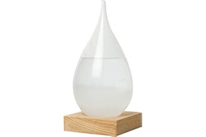 InGenious Teardrop Storm Glass on Stand Ornamental Weather Forecast Barometer