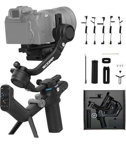 Kit Follow Focus FeiyuTech Per Gimbal SCORP - Motore Brushless Per Obiettivi DSLR/Mirrorless - Foto 9