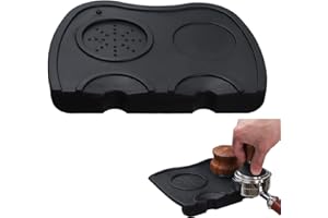 AILELAN Coffee Tamper Mat, Alfombrilla Tamper para Café Espresso Alfombrilla de Cafe Tamper Esquina con Protección de Borde Almohadilla Tamper Esterilla Café para Prensar Café Accesorios (21 x 14,5 cm)