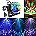 KINGSO Lampe de Scène 5W 100-240V Lumière de Stade Eclairage Soirée Mini Projecteur Spot RGB/GVB LED pour KTV, Bar, DJ Disco, Lumière d'Atmosphère Ampoule Boule Cristal à Commande Sonore Noir