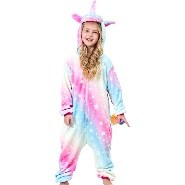 KAKU NANU Eenhoorn Onesies voor Meisjes 2-10 Jaar, Slaappak Onesies in 6 Kleuren met Rits en Zakken Eenhoorn Cadeau voor Meisjes, roze, 2-3 jaar KAKU NANU Eenhoorn Onesies voor Meisjes 2-10 Jaar, Slaappak Onesies in 6 Kleuren met Rits en Zakken Eenhoorn Cadeau voor Meisjes, roze, 2-3 jaar