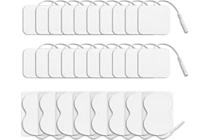 Xumann 28 Pcs Machine Pads for Tens, Self Adhesive Reusable Replacement Electrode