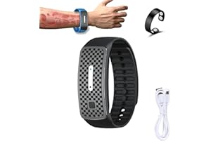 ASHOPFUN Matteo Ultraschall-Körperform-Armband, Lymphdrainage, magnetisches Armband mit Ring, fördert die Durchblutung, magnetisches Lymph-Detox-Armband für alle Männer und Frauen (schwarz)