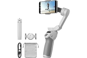 ‎DJI OSMO Mobile SE Intelligent Gimbal, 3-osiowy gimbal do telefonu, przenośny i składany, Gimbal z ShotGuides dla systemów Android i iPhone, Gimbal do smartfonu z ActiveTrack 6.0