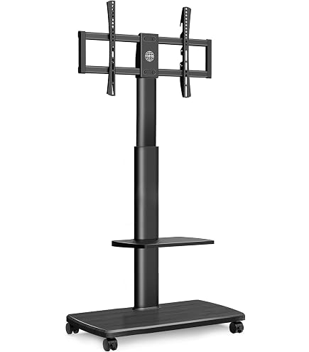 Carrello Porta TV Per 32-65 Pollici - Altezza Regolabile, Ruote Con Freno, VESA Fino A 400x400mm