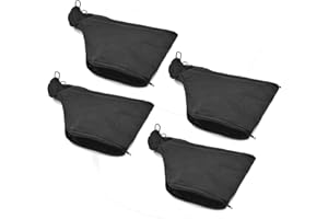 LETEYES 4PCS Dust Collection Bag for Miter Saw 255 Model Adjustable Black Dust Bag for Mitre Saws, Tank Belt Sander, Edge Planer, Diagonal Saw