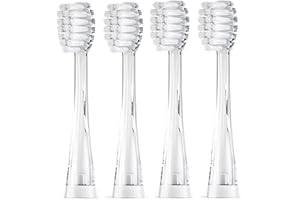Seago SG513 Miękkie Końcówki do Szczoteczek Kompatybilne z YUNCHI K3 Elektryczna Szczoteczka do Zębów dla Dzieci (4 Małe Końcówki)