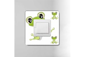 Tapetenschutz Martha von EDS-Werbemedien für Kinder Dekorrahmen Wandschutz Tapetenschoner Lichtschalter Acryl Schalter (1-fach Rahmen, Frosch Felix)