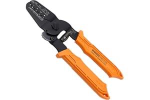 ENGINEER PA-21 szczypce do zaciskania z otwartą beczką o wyższej wysokości zaciskania, doskonałe wyniki na Molex Mini-Fit Jr. + innych beczek izolacyjnych typu Long Wing (końcówki), pomarańczowe, 175