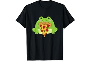 Grenouille Avec Pizza Amour Pizza et Grenouilles T-Shirt