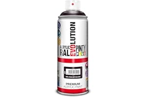 PINTYPLUS Aérosol de peinture EVOLUTION 520cc RAL 9005 Jet Black