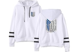 Silver Basic Giapponese Anime Anime Manga Cosplay Scout Legion Felpa con Cappuccio a Maniche Lunghe