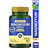 Nondo Magnezyum Kompleks 180 Tablet 250 mg 4 Form, Sitrat, Taurat, Malat, Bisglisinat, B6 Vitamini