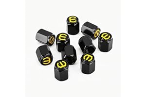Xzenuo Capuchons de Valve Auto, Capuchon de Valve en Métal Aluminium pour Vélo, 10pcs Car Tyre Valve Caps Covers, Marqueurs de Pneus pour Stocker Les Pneus pour Voiture Particulière, SUV, Moto, Vélo