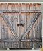 Produktbild BBFhome Dekor Alte hölzerne Garage Door amerikanische Land Art Dekorationen für Badezimmer Fotografie Druck Weinlese rustikale Dekor Antiqued Blick Polyester Duschvorhang 150x180 cm