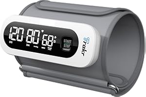 TRAKR HEALTHCARE Trakr - Smart Blood Pressure Monitor with App | NHS Supplier & CE Approved | Wireless Upper Arm Cuff | Bluetooth | Portable Battery Powered