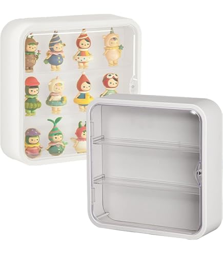 Vitrine Murale Aleawol – 3 Niveaux, Porte Magnétique, Pour Figurines Pop Mart Et Collection