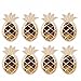 Produktbild TOOGOO 16 Stueck Goldfolie Ananas Teller Einweggeschirr Set Pappteller fuer Hawaiian Party Supplies