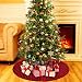 Produktbild 36 Zoll Plaid Weihnachtsbaum Rock mit Roten und Schwarzen Büffel Prüfen Baum Rock Ornament Doppelschichten für Weihnachtsfeiertag Dekoration