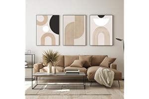 EPOKNQ Peinture d'art bohème, Affiche de décoration d'intérieur abstraite moderne, Tableau mural imprimé sur le mur de fond de la chambre et du salon, sans cadre (K10, 40 x 60 cm x 3)