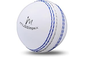 MUSE IMPEX Cricket Ball for Training, Coaching, Indoor Outdoor Training Ball, Soft Swing Ball for Cricket Game, Practice Soft Foam Ball for Garden & Beach Games, Suitable for All Age