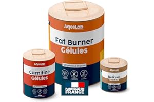 Pack Sèche + Digestion 1 mois • Accompagnement minceur • Accompagnement minceur • Améliore la digestion et préserve les muscles • Testé en laboratoire • Made in France • AqeeLab Nutrition