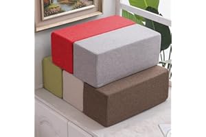 GGoty Sofa-Armlehnen-Kissen, rechteckig, weiches Kopfteil, abnehmbar, waschbar, Nackenstützkissen, Bettspaltfüller (15 x 15 x 40 cm, Grau)