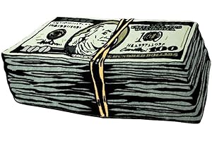 YXRRVING Tappeto con banconota da 100 dollari, tappeto creativo con soldi artistici, accogliente, morbido, per camera da letto, comodino, soggiorno, decorazione per bagno, zerbino assorbente