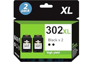 PITOOLER 302 XL kartridże do drukarek wyprodukowane do HP 302XL czarne tusze Twin Pack do Officejet 3831 3833 3830 5230 4650 Deskjet 3636 3630 3633 2130 2132 Envy 4520 4527 455 25 drukarek