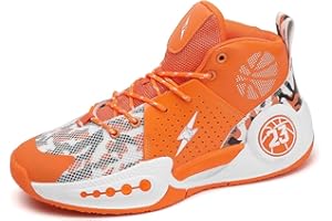 XUANKE Womens Basketball Shoes Men's high top Trainer air Cushion Sports Trainer Breathable Lightweight Boys & Girls Walking Shoes Students Sport Size 3.5-10.5K