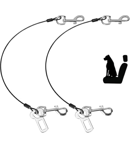 Cintura Di Sicurezza Per Cani In Cavo D'Acciaio - Anti Strappo E Morditura Per Auto, 3 Misure - Foto 8