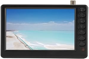 5 Pouces Portable TV Rechargeable 1080P Mini Télévision Numérique EU Plug