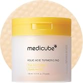 medicube Toner Pads Kojic Acid Turmeric Clarifying Toner Pad | For Imperfected Skin, Soothing Effect with Kojic Acid, Niacina