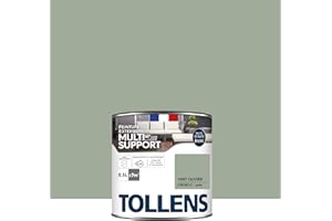 Tollens Peinture extérieure multisupport - Ultra résistante Haute qualité - Satin - Vert Olivier - 0,5L = 7m2