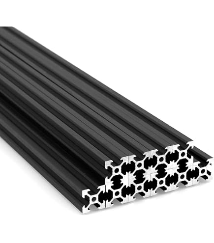 Profilé Montage Rainure 8 Profilé Aluminium Noir 30x60 Mm Type B - Rainure 8, Longueur 1380 Mm, Léger Et Robuste Profil Système Construction
