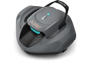 Amazon-Angebotsbild: AIPER Poolroboter, Kabelloser Poolsauger mit Akku, Doppelantrieb, Selbstparken, Für Flache Pools bis 80 m², La
