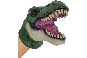 PARTYGEARS T-Rex Dinosaur Hand Puppet Dino Toys Soft Latex Realistic Puppet for Kids Animal Head Soft Toy