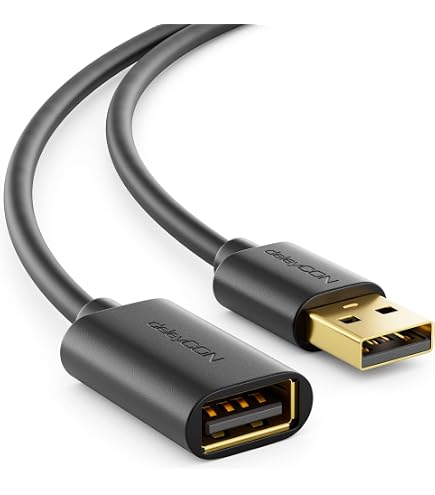 Good Connections Cavo USB 3.2 Gen 2 0,5 M – Da A Maschio A USB-C, 10 Gbit/s, Rame Schermato, Nero