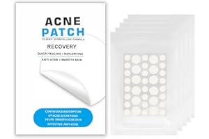 Rpanle Parches Acne, 180 Piezas Uso Diurno y Nocturno Parches Acne 2 en 1, Invisibles Parches Hidrocoloides Para el Acné de 8/12 mm,Impermeable y Transpirable Parches de Acné