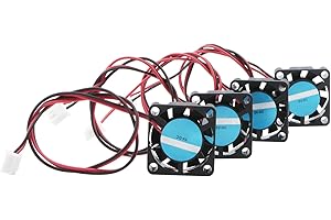 Rowiz Mini 25mm 5V Cooling Fan with 2 Terminal Interface DC Brushless Fan for PCB/Notebook/Printer, Pack of 4